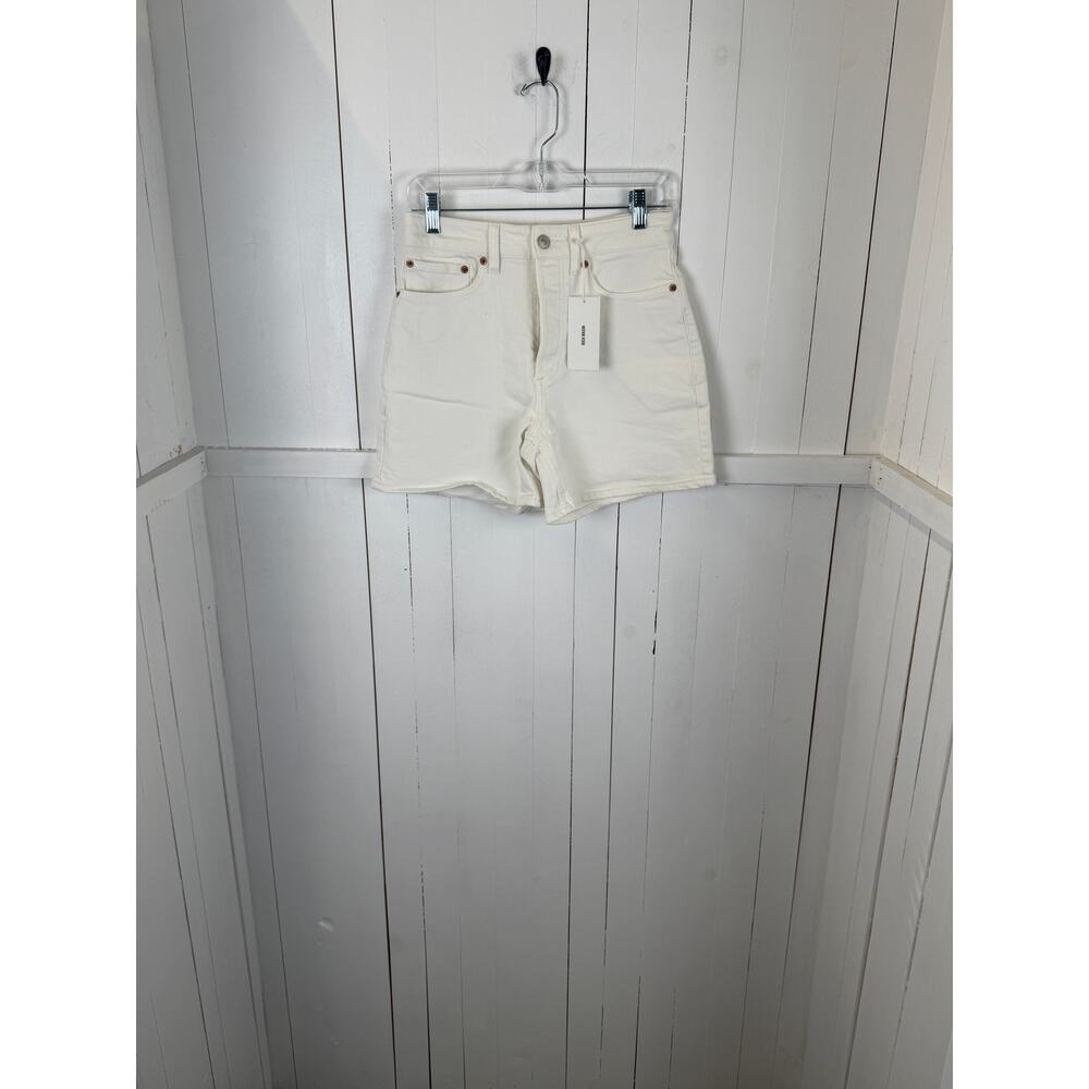 Buck Mason White Cotton Rider Shorts Size 25 Women's
